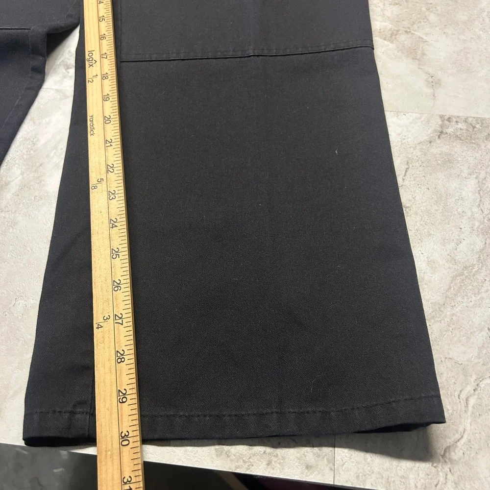 Dickies Loose Fit Double Knee Work Pants Black Mens 34x30 Streetwear Skater